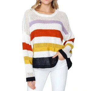 Fate Lightweight Stripe Sweater Size M